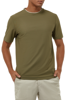 Regular-Fit T-Shirt In Mercerized Organic Cotton